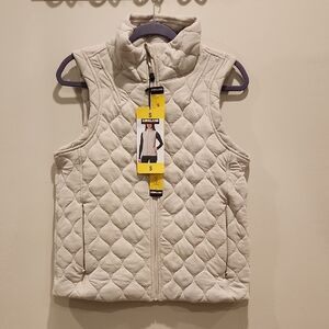 Kirkland Signature Women's Cream Quilted Vest